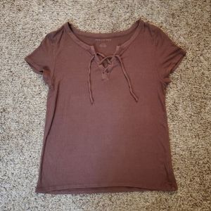 Women's Ribbed Short Sleeve Top